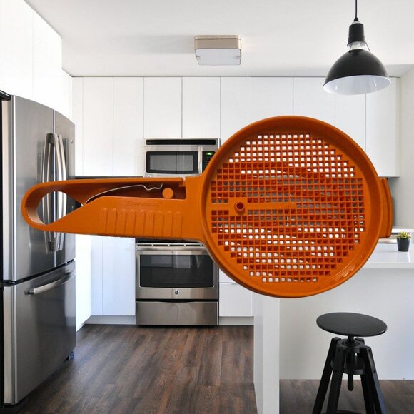 Vintage Tupperware Flour Powder Sugar Sifter Manual Orange Made In The USA EUC - Picture 4 of 4